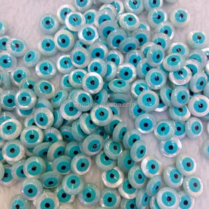 Concha de perlas de <span class=keywords><strong>la</strong></span> <span class=keywords><strong>madre</strong></span> de los ojos del diablo, piedras preciosas naturales, ojo turco - Product Image 3