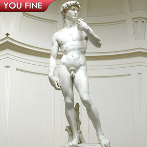 Statuette de Figure romaine en <span class=keywords><strong>marbre</strong></span> blanc, Statue de David, pour le jardin, classique, fait à la main - Product Image 6