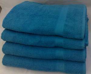 Serviette de bain 100% coton Technique tissée à motif carré antimicrobien à séchage rapide pour un usage domestique - Product Image 1