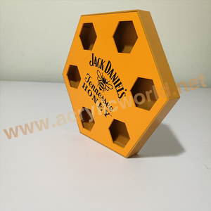Factory Acrylic plastic <b>Bar</b> glass cup serving tray bottle tray,shot glass display tray - Product Image 4