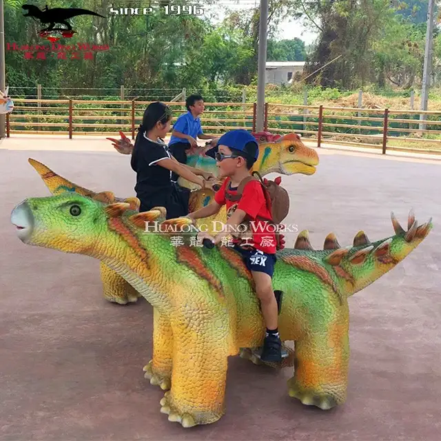 عالية الجودة نمط لعبة أطفال ركوب على سيارة نقل واقعية ديناصور ركوب للبيع