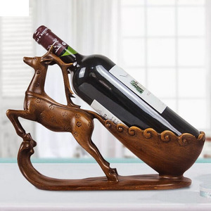 Vente Chaude Support à Vin Mural en <span class=keywords><strong>Métal</strong></span> <span class=keywords><strong>Design</strong></span> Cerf pour <span class=keywords><strong>Bouteille</strong></span> Unique, Rangement de Bouteilles à Domicile avec <span class=keywords><strong>Porte</strong></span>-Verres - Product Image 3