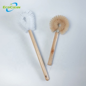 EcoClean Twisted Wire <strong>Toilet</strong> <strong>Wooden</strong> Handle Twisted in Wire Bowl <strong>Brush</strong> - Product Image 5