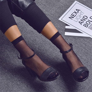 Calzini <span class=keywords><strong>a</strong></span> <span class=keywords><strong>Rete</strong></span> Sexy Punk per Donne e Ragazze, Neri, Traforati, Traspiranti, Gotici, Elasticizzati, Corti alla Caviglia - Product Image 6