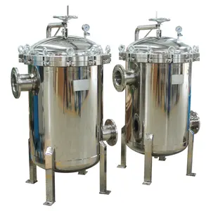 Water filtration 100m3/hour Bag filter system to Purify 1 micron to 20 micron solid particles from Liquids