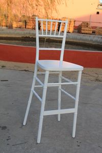 Madera blanca Chiavari taburete silla para muebles de la barra - Product Image 4