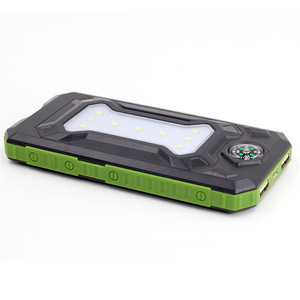 Powerbank solaire 20000mAh Chargeur solaire 2 ports USB Powerbank avec lumière LED pour téléphones - Product Image 4