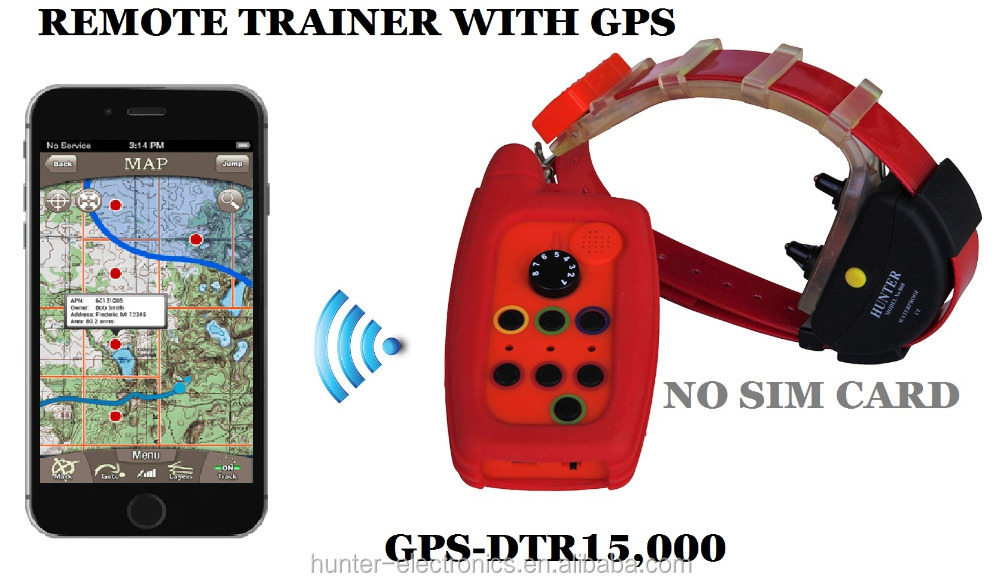 Водонепроницаемый ошейник для собаки с gps-трекером и пультом дистанционного управления