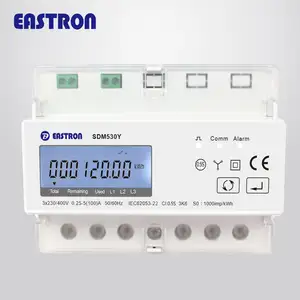 Medidor de consumo de software sdm530y, medidor de consumo de energia com 3 fases rs485 modbus uso doméstico