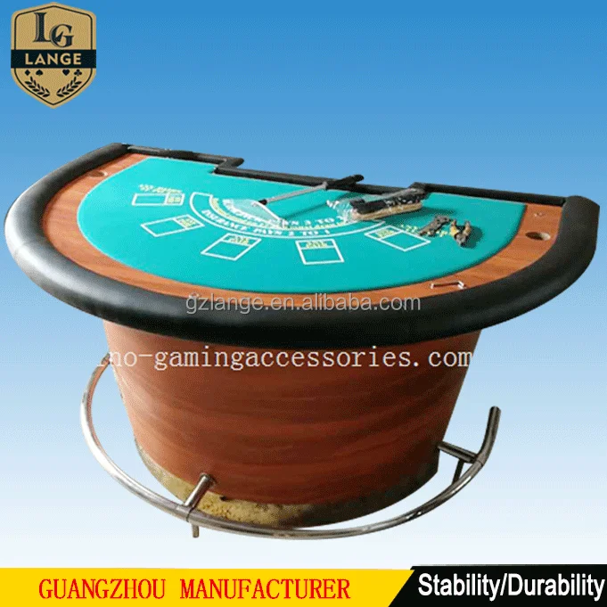 Полукруглый покерный стол для казино и покерный стол Blackjack