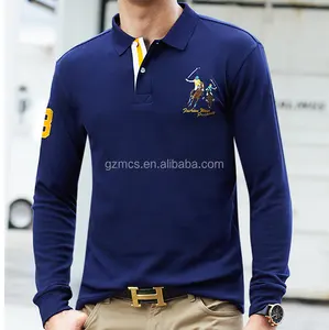 Polos de diseño elegante para hombre, camisas de polo de algodón liso con impresión personalizada, camisetas de cheappolo al por mayor
