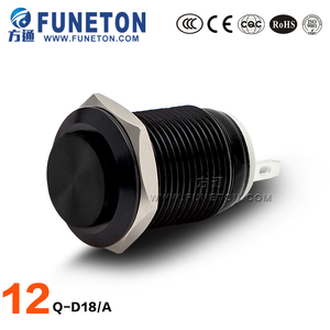 Tùy chỉnh màu đen zn-<span class=keywords><strong>al</strong></span> Hợp kim kim loại chống phá hoại push <span class=keywords><strong>button</strong></span> ChuyểN 12 mét Kích thước - Product Image 2