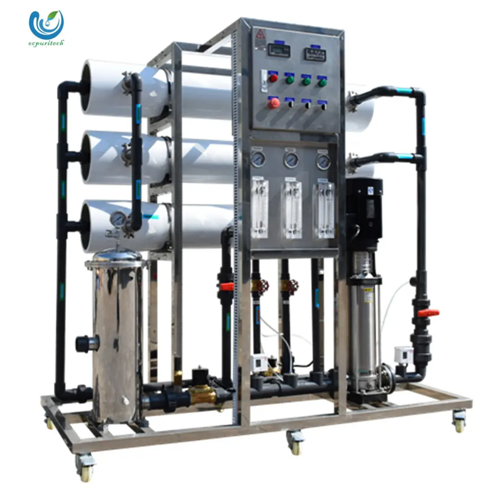 ROระบบบำบัดน้ำ3000L/H (3 T/H)ที่มีV Ontron ROเมมเบรนสำหรับทางการแพทย์น้ำ/ROพืช