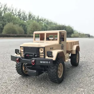 124301 1/12 2.4GHz 4WD RC شاحنة عسكرية تحميل