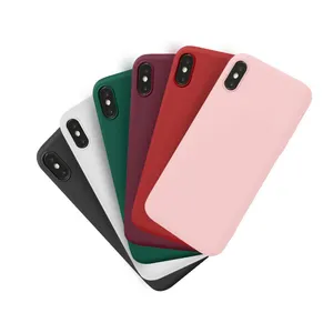 Case Telepon Karet Lembut Plastik TPU 1.5MM, untuk Iphone X 8 Plus 7 Plus 8 7 6 6S Plus Melindungi Cover