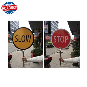 Portable Warning Traffic Control Hand Traffic Stop Sign
