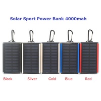 Banco de energía Solar superlinterna Led, 4000mah