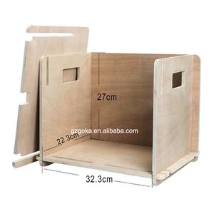 حامل عرض لـ 40-50 ألبومًا فينيل، إطار خشبي، صندوق تخزين للأسطوانات الفينيل - Product Image 1