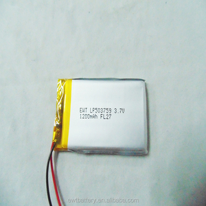 Şarj edilebilir Uzun Çevrim ömrü 503759 3.7 V 1200 mah düz cep lityum iyon için 053759 <span class=keywords><strong>lipo</strong></span> Li-Polimer Pil E-kitap için, GPS, ORTA - Product Image 3