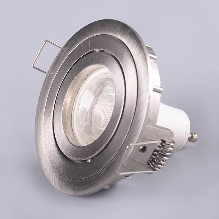 7w Round Recessed Downlights AC 220-240V White / Satin Nicke