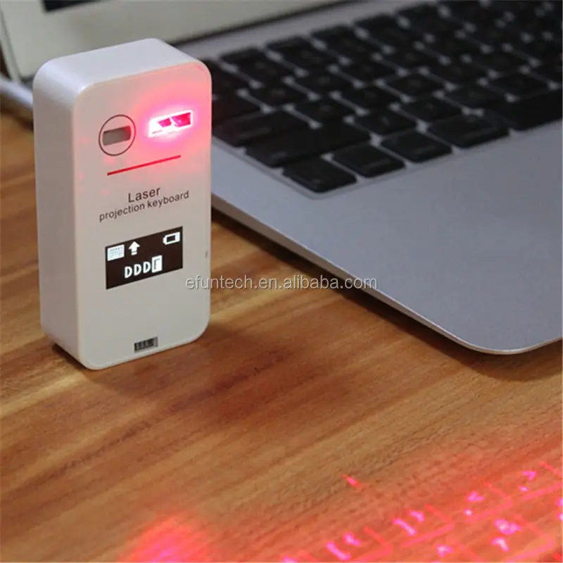 Fashional und tragbare Drahtlose Virtuelle Laser Projektor Tastatur für pad telefon und PC