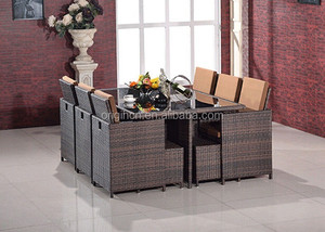 Juego de Muebles de Comedor de Diseño Moderno con Mesa de Ratán y Sillas para Restaurante - Product Image 2