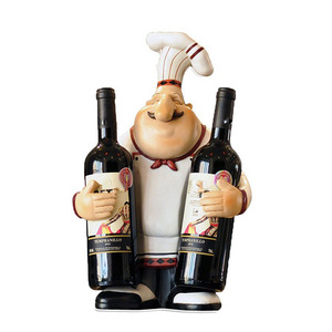 Chef Porte-vin Sculpture Déco - Cuisine, Maison - Pacific Gifts