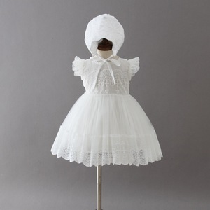 Hot Sale <strong>White</strong> Baby <strong>Girl</strong> Christening Baptism <strong>Dress</strong> for Toddler - Product Image 1