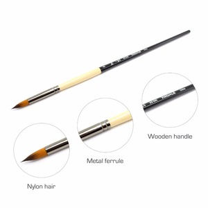 TOP Qualité usine personnalisée prix de gros manche en bois noir <span class=keywords><strong>kolinsky</strong></span> zibeline <span class=keywords><strong>pinceau</strong></span> <span class=keywords><strong>aquarelle</strong></span> pinceaux d'artiste - Product Image 6