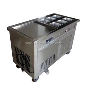 110 V akrilik panel kızarmış dondurma makinesi rulo yapma CE ile