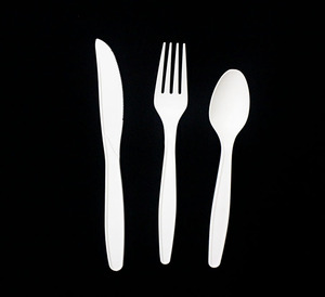 Biodegradabile PLA coltello forchetta cucchiaio con sale e pepe pacchetto - Product Image 4