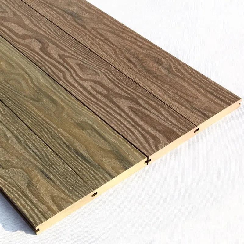 Impermeable wpc gris sólida teca terraza al aire libre mejor precio reciclar madera cubierta