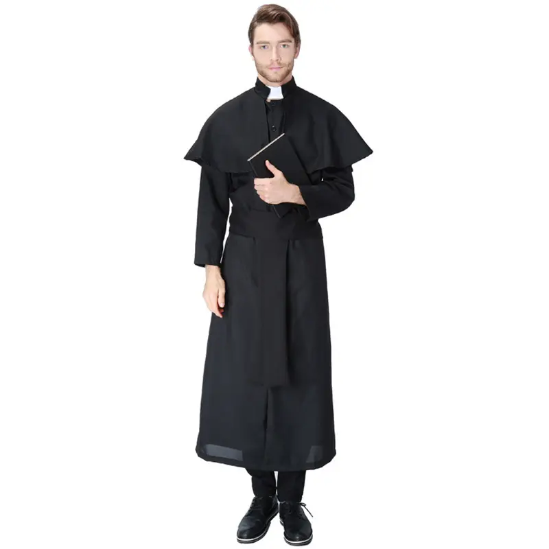 Halloween costumes disguised Jesus Christ male missionary priest dress maria priest nun role play