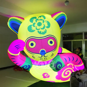 Costume chinois de 12 signes du zodiaque, mascotte <span class=keywords><strong>gonflable</strong></span> de style chinois, dessins animés mobiles, pour la décoration d'événements - Product Image 3
