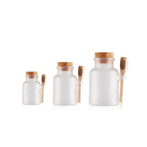 100Ml ABS PP Nhựa Chứa Muối Tắm Chai Với Nút Chai Stopper Nắp Và Muỗng Gỗ - Product Image 5