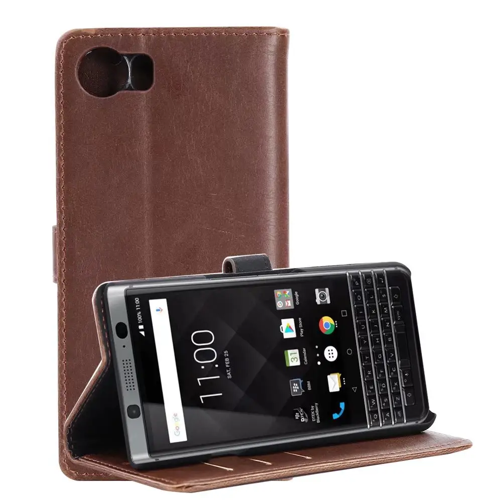 Per BlackBerry Keyone PU Custodia In Pelle, Cassa di Carta del raccoglitore per BlackBerry Keyone