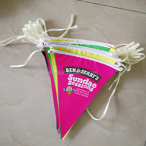 Kustom cetakan promosi Pvc String Pennant bendera iklan pita bendera Bunting - Product Image 2