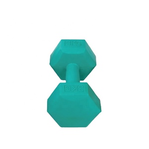 Haltères <span class=keywords><strong>en</strong></span> ciment remplies d'haltères de levage de main de gymnastique hexagonale <span class=keywords><strong>en</strong></span> <span class=keywords><strong>plastique</strong></span> pour l'accessoire d'équipement de forme physique de gymnase - Product Image 3