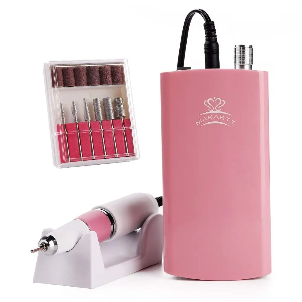 Electric Nail Drill Set,Professional Portable Handpiece File Grinder Manicure Pedicure Tools With Nail Polish Clippers K