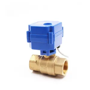 1/4" 3/8" 1/2" 3/4" 1" 1 1/4" inch 2 way 3 way motorized electric flow control valve electric water valve flow control