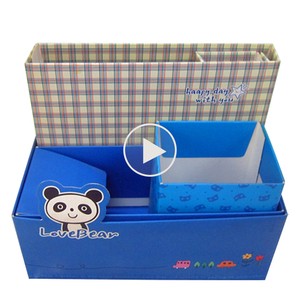 New enhe — boîtes de présentation en <span class=keywords><strong>papier</strong></span> écologique, pièces, pour papeterie ou accessoires, boîtes à crayons à sourcils - Product Image 3