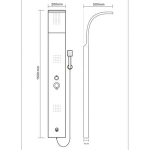 Precio más barato <span class=keywords><strong>de</strong></span> Acero En Forma <span class=keywords><strong>de</strong></span> L Panel <span class=keywords><strong>De</strong></span> Ducha <span class=keywords><strong>de</strong></span> Ahorro <span class=keywords><strong>de</strong></span> Agua Con Caño <span class=keywords><strong>de</strong></span> Latón - Product Image 6