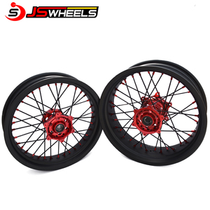 Supermoto 17 pulgadas motocicleta ruedas de aleación para hongda crf 250 300 450 - Product Image 1