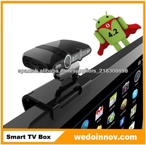 Originario receptor de la TV cámara micrófon para Skype androide 4.2 allwinner A20 dual core 1GB DDR3 decodificador tv digital - Product Image 1