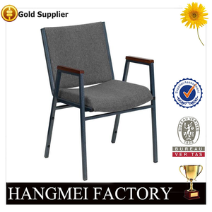 Foshan Hangmei Moderno Y Barato Negro Sillas <span class=keywords><strong>de</strong></span> La <span class=keywords><strong>Iglesia</strong></span> Con El Brazo - Product Image 4