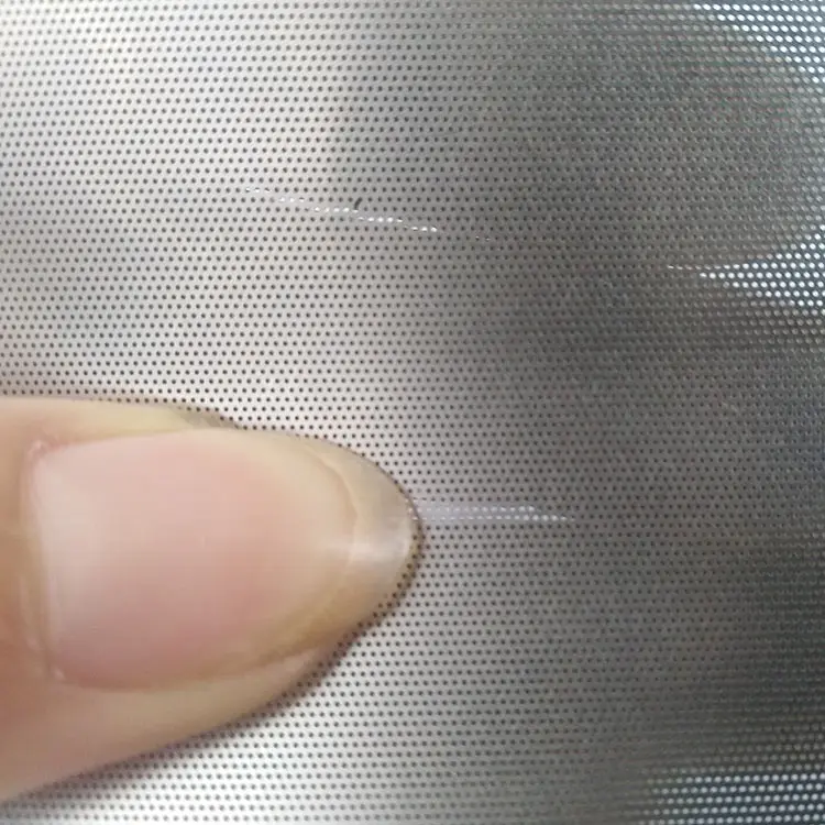 Lubang bulat ukuran 0.2mm logam berlubang untuk penyaring panggangan laboratorium penyaring baja jala 20mm celah panjang strip dekorasi jala