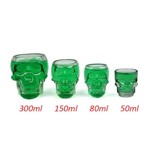 50Ml 80Ml 150Ml 300Ml Speciale Transparante Crystal Skull Head Shot Glass Cup Voor Whiskey Wijn Vodka thuis Drinken