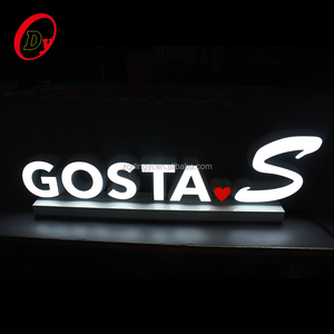 conception personnalisée professionnel acrylique mini canal lettrage signe bord éclairé led lumineux lettres pour signes - Product Image 4