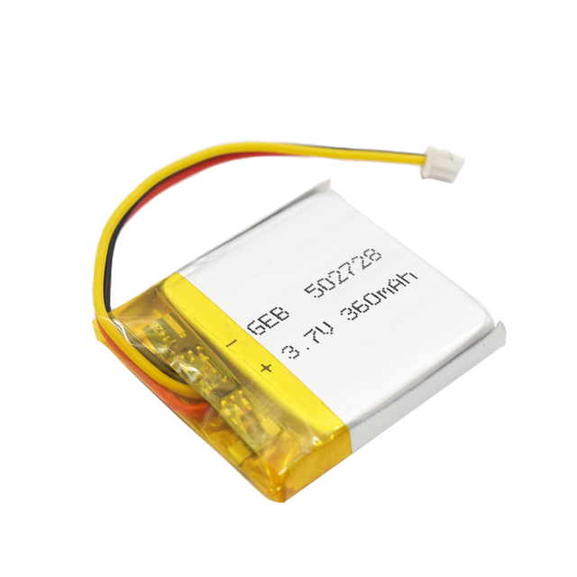 Oem Lithium Polymer 502728 3.7V 360mah Rechargeable Mini Mp3 Player Battery