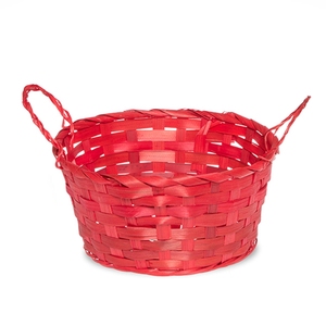 Oscilación verde manija ovalada <span class=keywords><strong>de</strong></span> bambú <span class=keywords><strong>cesta</strong></span> <span class=keywords><strong>de</strong></span> frutas regalo <span class=keywords><strong>de</strong></span> <span class=keywords><strong>Navidad</strong></span> - Product Image 5